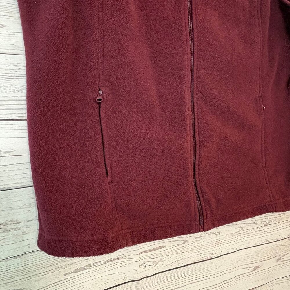 Natural Reflections‎ Burgundy Fleece Vest XL - Picture 3 of 7
